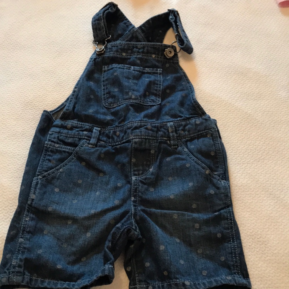 Baby Gap jean shorts overalls